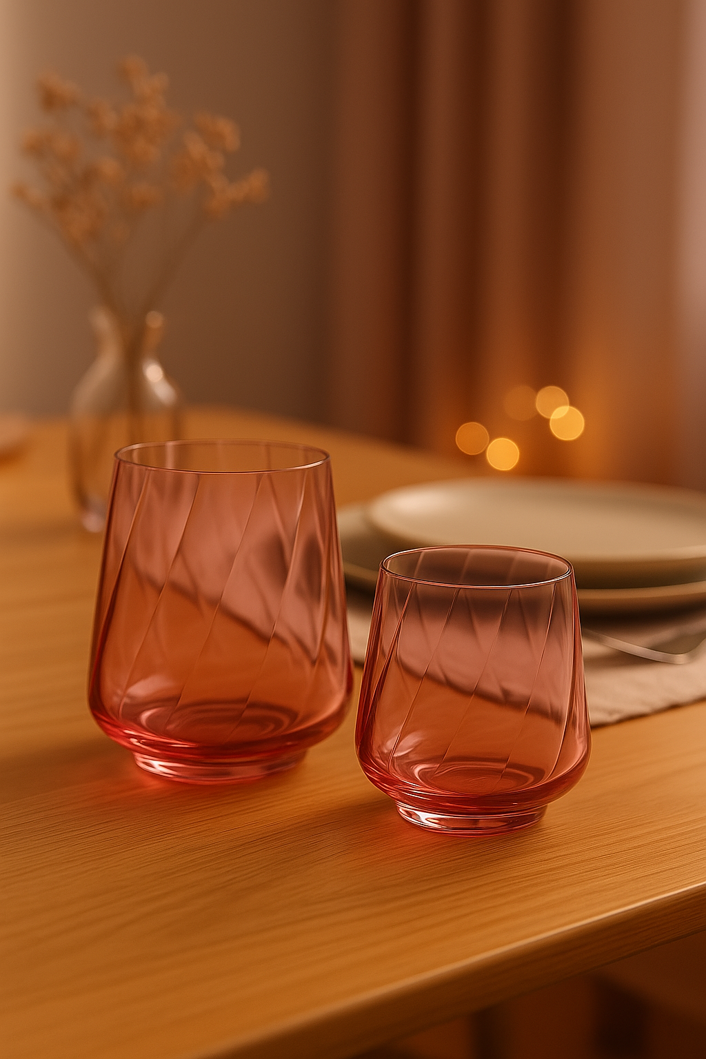 Gote kristali 350ml "Winestar Spirale" Royal Bohemia Blue/Pink/Amber