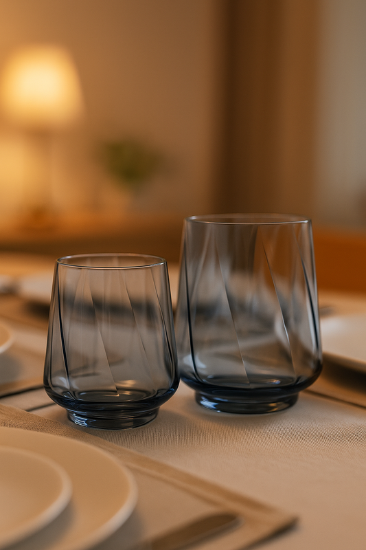 Gote kristali 400ml "Winestar Spirale" Royal Bohemia Blue/Pink/Amber