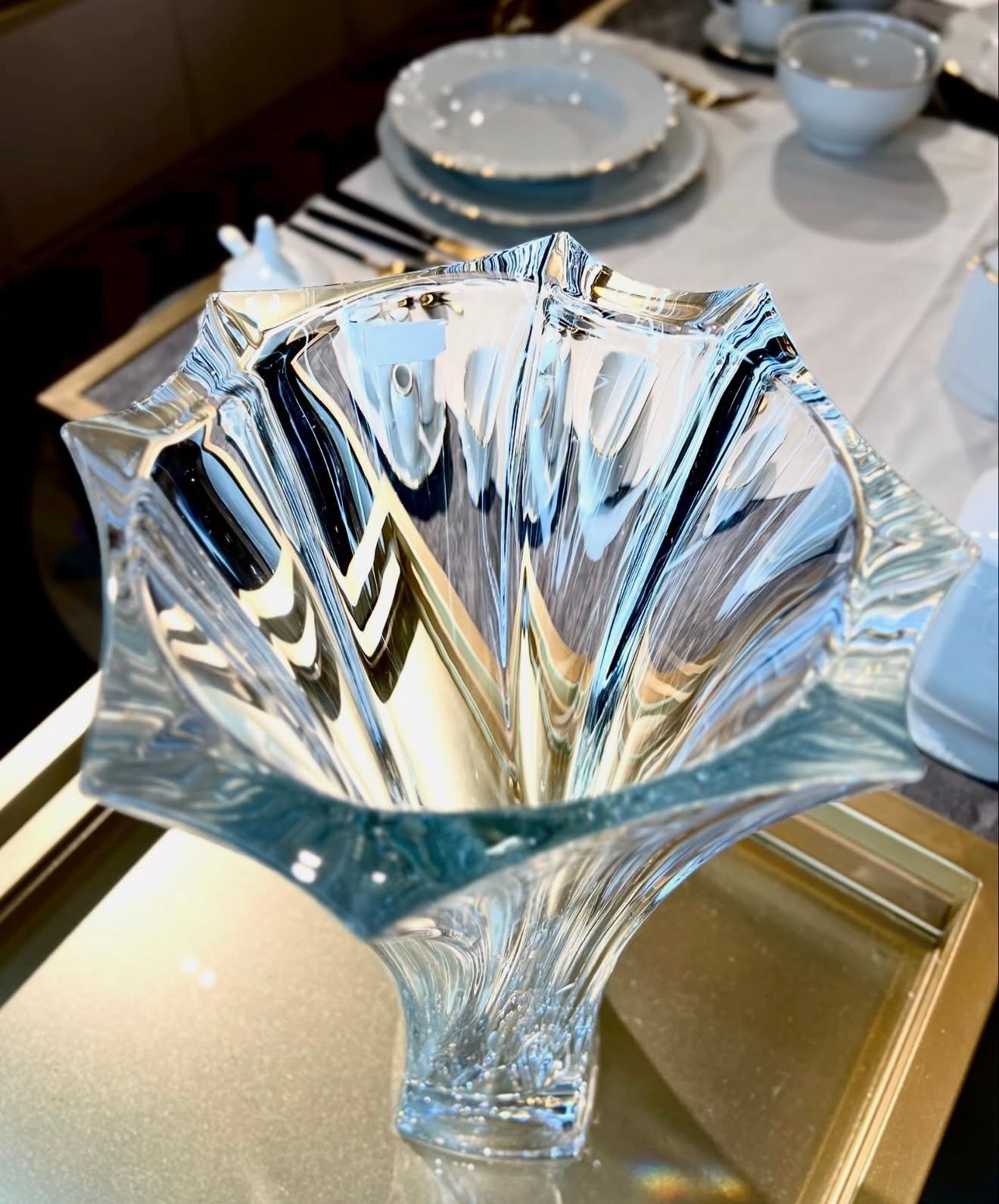 Vazo kristali 32cm "Neptune" Bohemia Crystal
