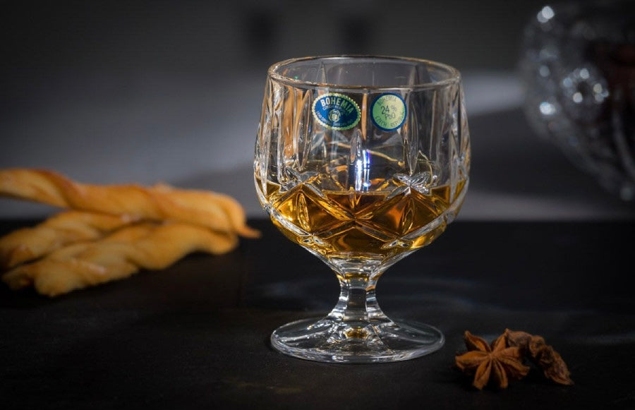 Gote kristali brandy 250ml “Sheffield” Bohemia Crystals