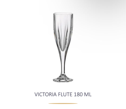 Gote shampanje kristali 180ml “Victoria” Bohemia Crystals