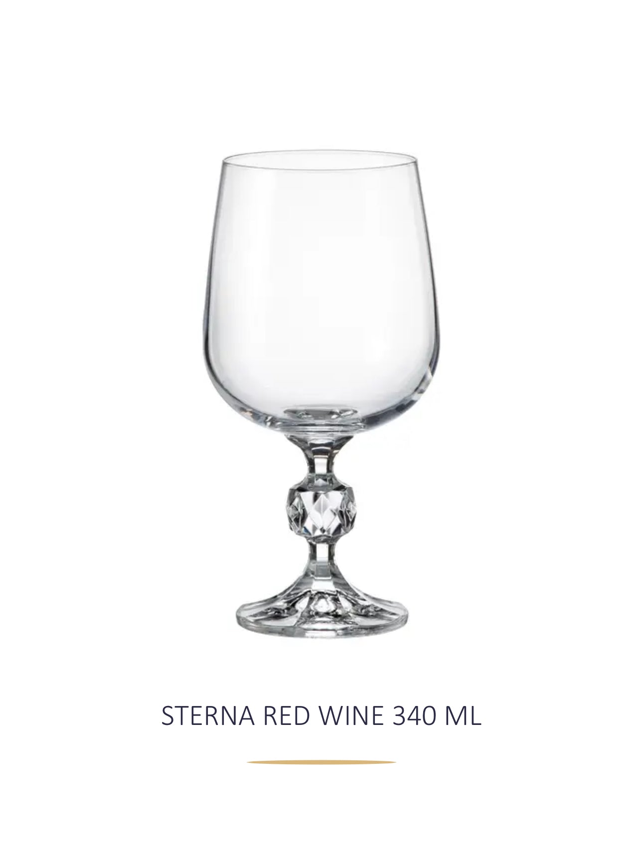 Gote vere kristali 340ml “Sterna” Bohemia Crystals