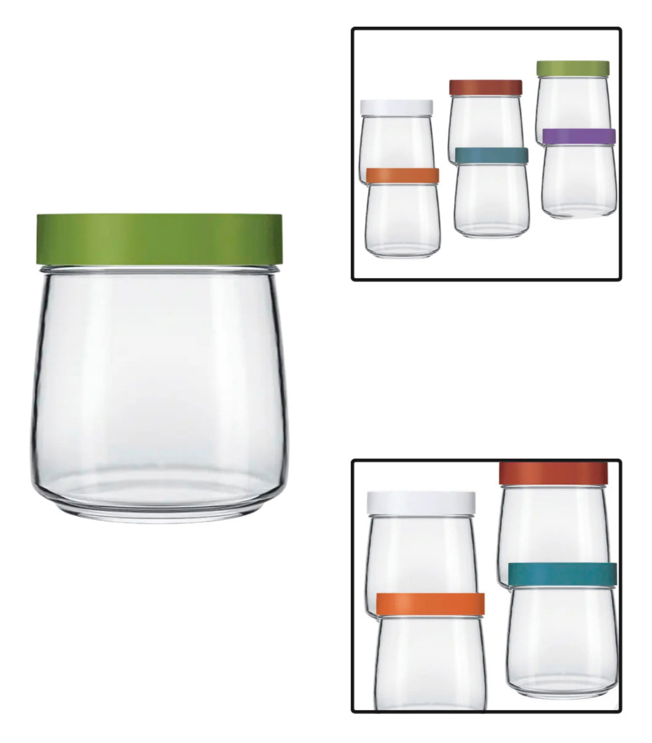 Kavanoz qelqi me kapak 800ml "Sempre Mandacaru" 9432