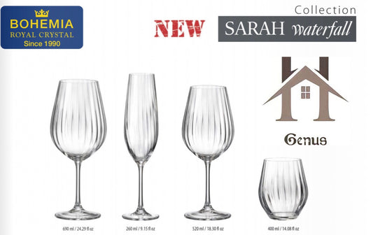 Gotë kristali vere “Sarah Waterfall” 690ml